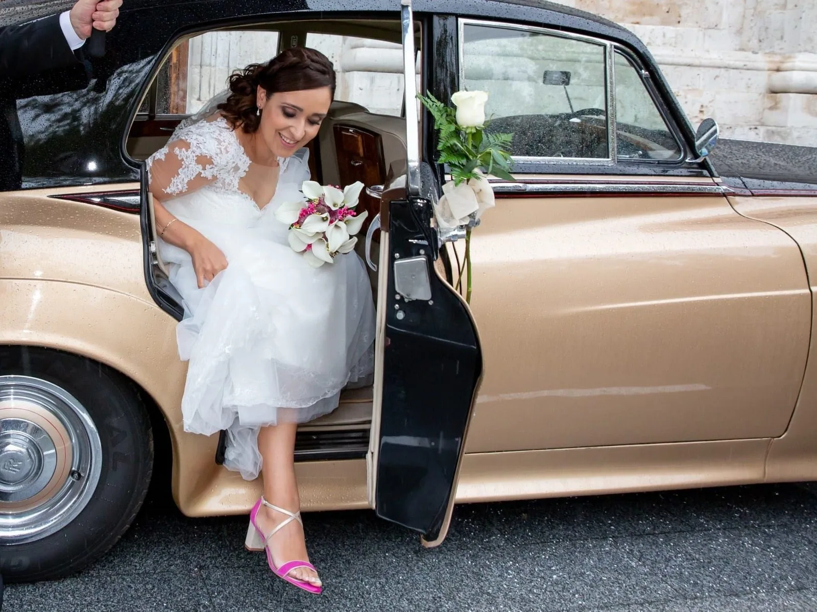 Novia con zapatos Lupe Ramos